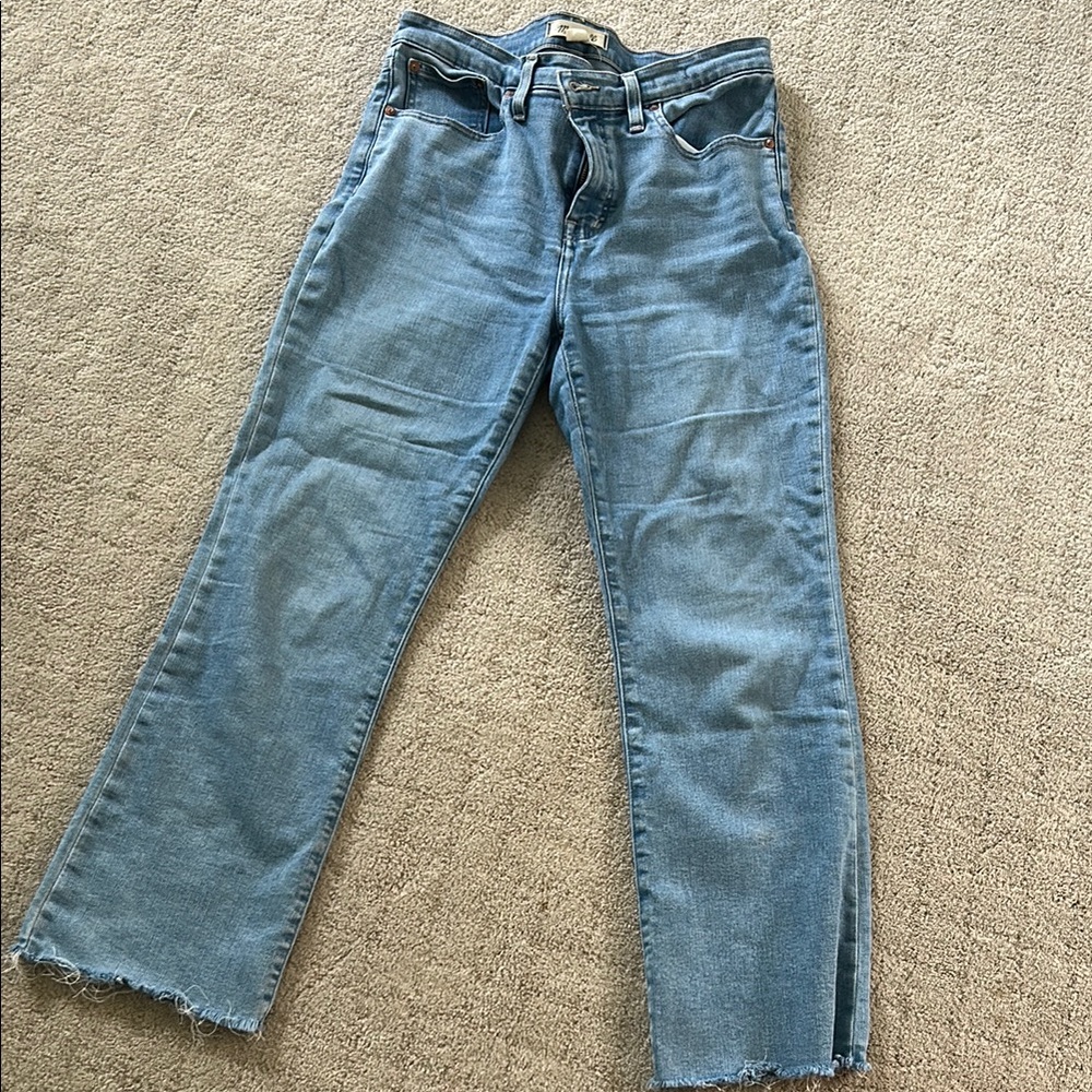 Madewell mid rise kick out jeans